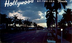 Hollywood By The Sea Florida Postcard Postcard