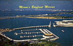 Miami's Bayfront Marina Florida Postcard Postcard