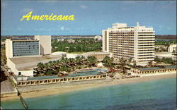 Americana Hotel Miami Beach, FL Postcard Postcard