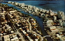 Aerial View Of Fabulous Miami Beach Gold Coast Postcard
