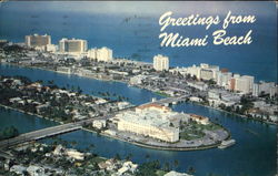 Greetings From Miami Beach Postcard