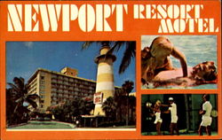 Newport Resort Motel Miami Beach, FL Postcard Postcard