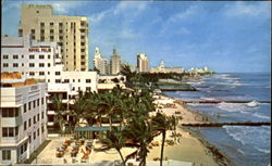 Birdseye View Of Ultra Modern Skyscraper Hotels Postcard