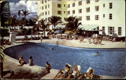The Coronado Hotel Pool Cabana Club, 88th Street Postcard