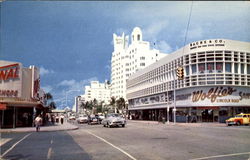 Bache & Co.,, Lincoln Road and Collins Ave Postcard