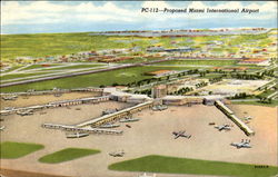 Proposed Miami International Airport Florida Postcard Postcard