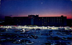 Tropical Sunset Over Miami International Airport Postcard