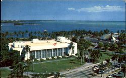 The Miami Memorial Public Library And Bandshell, Bayfront Park Florida Postcard Postcard
