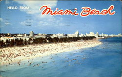Hello From Miami Beach Florida Postcard Postcard