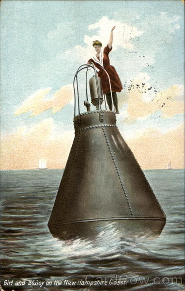 Girl And B(u)oy On The New Hampshire Coast Scenic