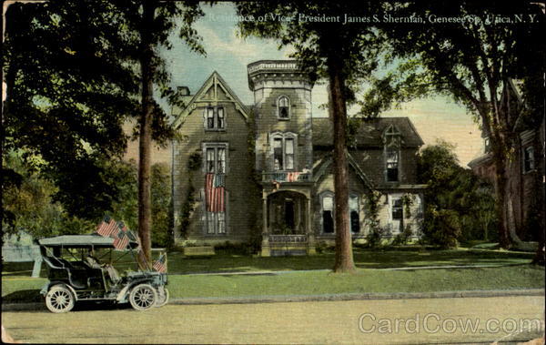 The Residence Of Vice President James S. Sherman Utica New York