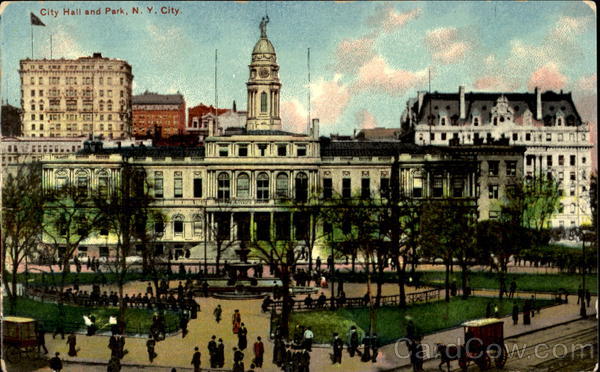 City Hall And Park New York