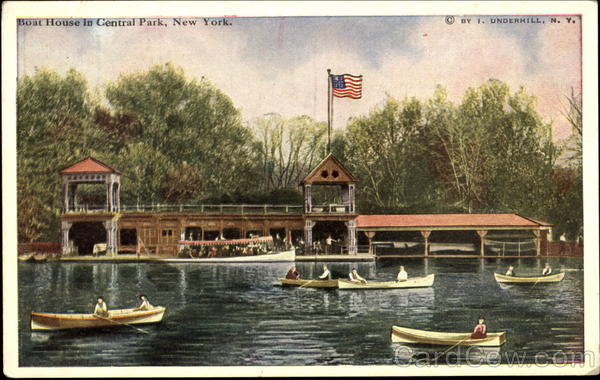 Boat House In Central Park New York
