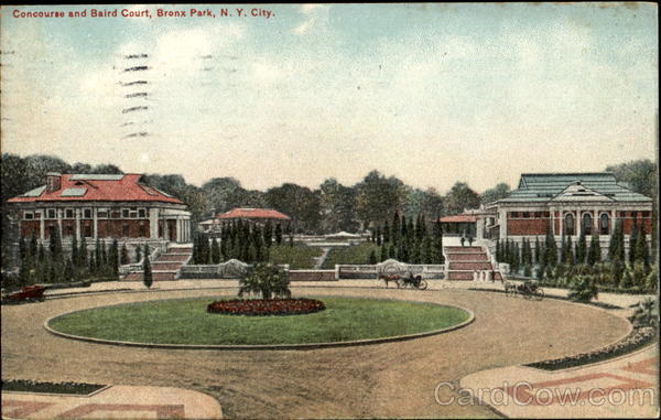 Concourse And Baird Court, Bronx Park New York