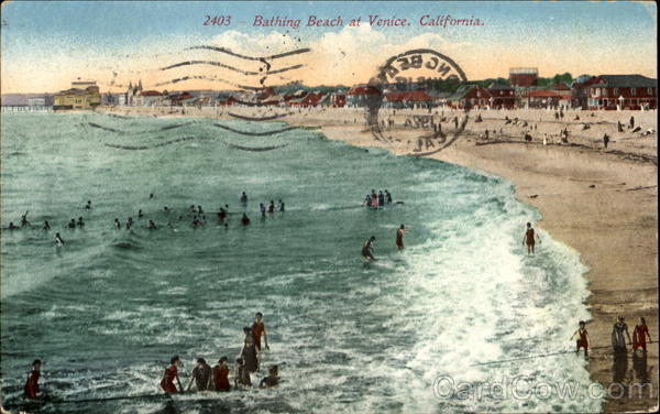Bathing Beach Venice California