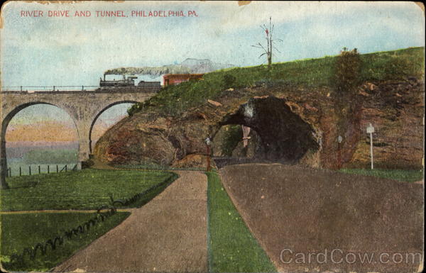 River Drive And Tunnel Philadelphia Pennsylvania