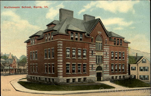 Mathewson School Barre Vermont