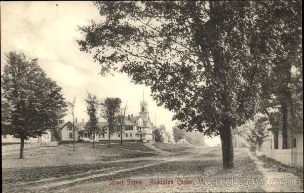 Street Scene Randolph Center Vermont
