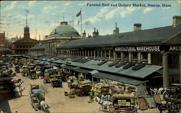 Faneiul Hall And Quincy Market Boston Massachusetts