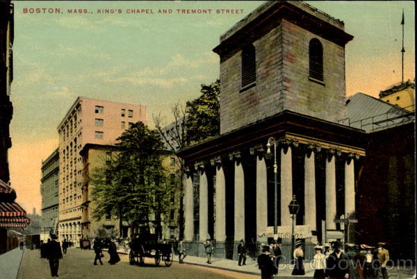 King's Chapel And Tremont Street Boston Massachusetts