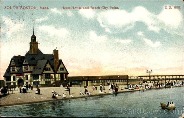 Head House And Beach City Point Boston Massachusetts