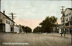 Main Street Looking West Gorham, NH Postcard Postcard