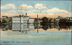 Woods Hosiery Mill Postcard
