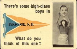 There's Some High-Class Boys In Penacook Postcard