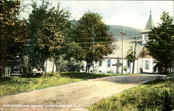 Church And Common North Woodstock, NH Postcard Postcard