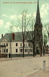 Ist M. E. Church And Parsonage Postcard