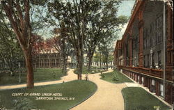 Court Of Grand Union Hotel Postcard