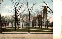 High School State House And City Hall Postcard