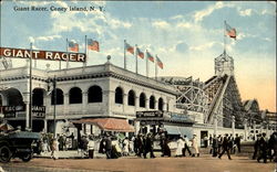 Giant Racer Coney Island, NY Postcard Postcard