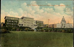 State Normal School And State Capitol Providence, RI Postcard Postcard
