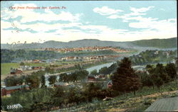 View From Paxinosa Inn Easton, PA Postcard Postcard