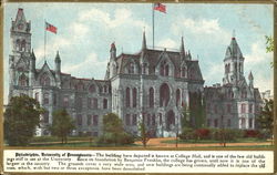 Philadelphia University Of Pennsylvania Postcard Postcard