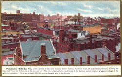 Philadelphia Bird's Eye View Postcard