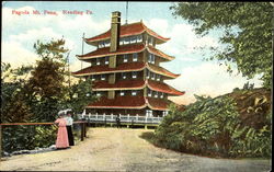 Pagoda Mt. Penn Reading, PA Postcard Postcard