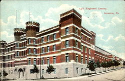 13Th Regiment Armory Scranton, PA Postcard Postcard