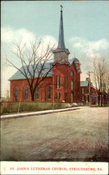 St. John's Lutheran Church Stroudsburg, PA Postcard Postcard
