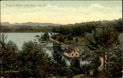 Point Of Pines Lake Bomoseen, VT Postcard Postcard