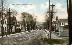 Main Street Bennington, VT Postcard Postcard