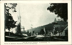 South Main Street Hardwick, VT Postcard Postcard