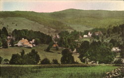 Bird's Eye View South Woodstock, VT Postcard Postcard