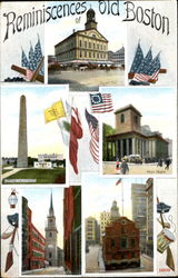 Reminiscences Of Old Boston Postcard