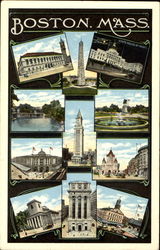 Boston Massachusetts Postcard Postcard