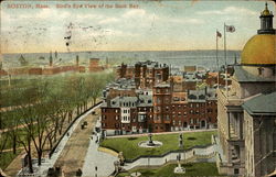 Bird's Eye View Of The Back Bay Boston, MA Postcard Postcard