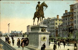 Hooker Statue Postcard
