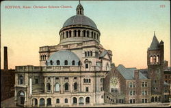 Christian Science Church Boston, MA Postcard Postcard