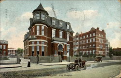 Main Entrance And Nurses Home City Hospital Postcard